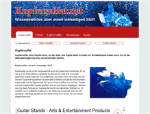 Tablet Screenshot of kupfersulfat.net